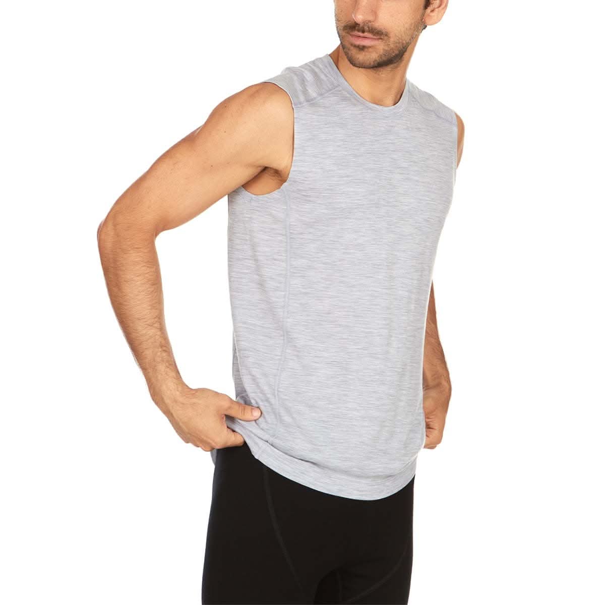 Microweight Men's Wool Sleeveless Tank Top - Woolverino