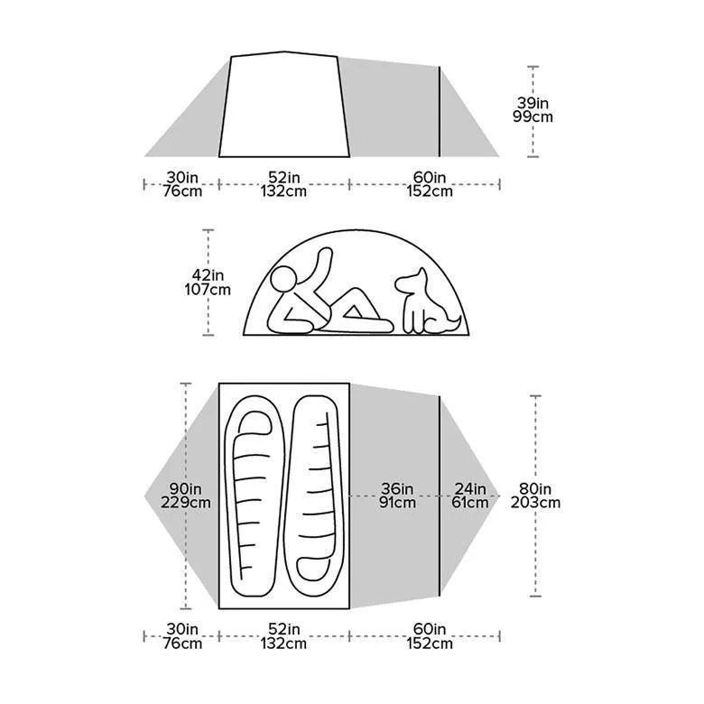 Big Agnes | Blacktail Hotel 2 Bikepack Tent - Moto Camp Nerd - motorcycle camping