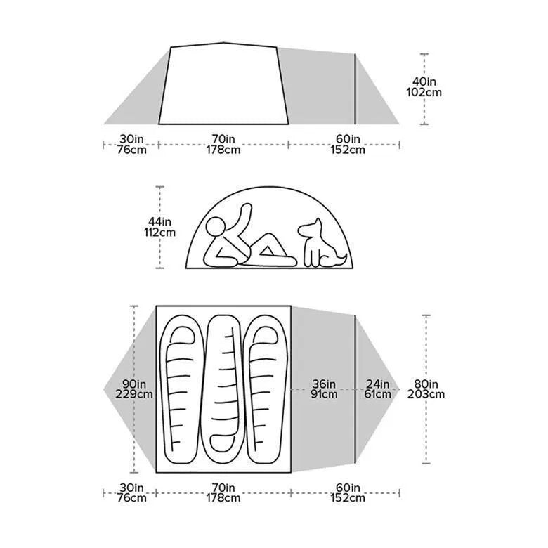 Big Agnes | Blacktail Hotel 3 Bikepack Tent - Moto Camp Nerd - motorcycle camping