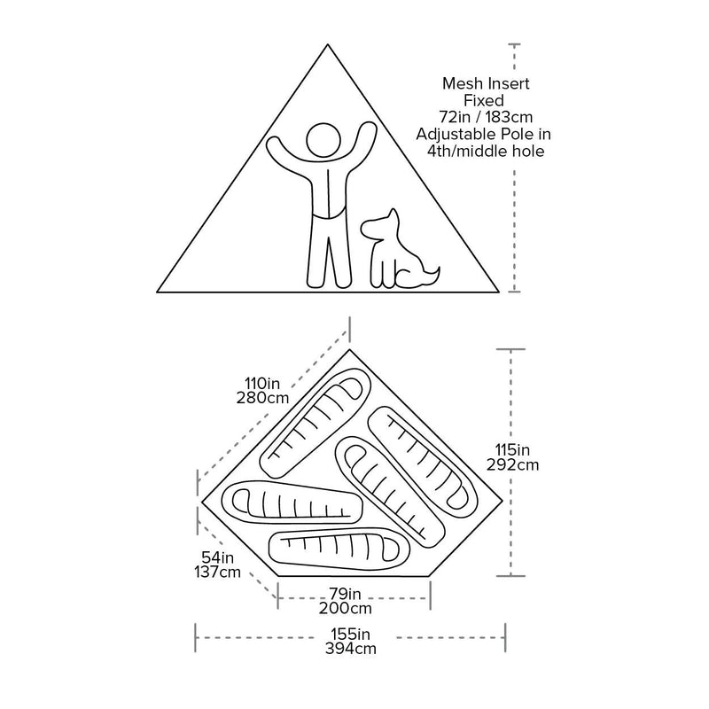 Big Agnes | Gold Camp UL 5 Mesh Inner - Moto Camp Nerd - motorcycle camping