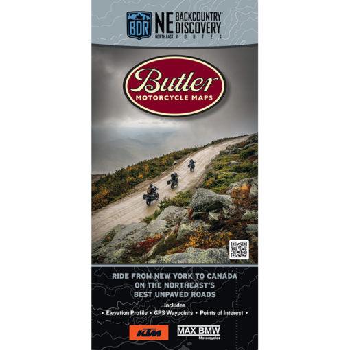 Butler Maps | Northeast Backcountry Discovery Route (NEBDR) Map - Moto Camp Nerd - motorcycle camping