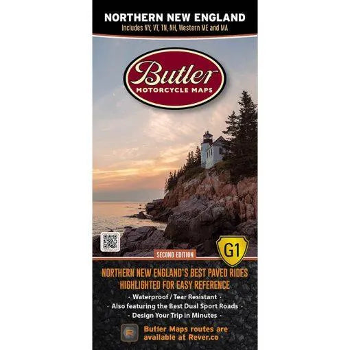 Butler Maps | Northern New England G1 Map - Moto Camp Nerd - motorcycle camping