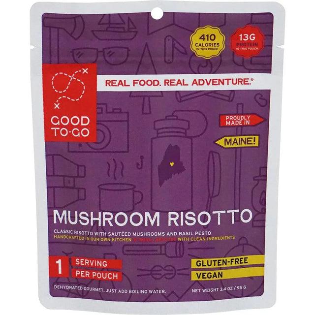 Good To-Go | MUSHROOM RISOTTO - Moto Camp Nerd - motorcycle camping