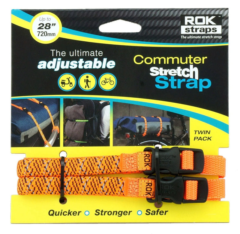 ROK Straps | Commuter Stretch Strap Reflective - Moto Camp Nerd - motorcycle camping