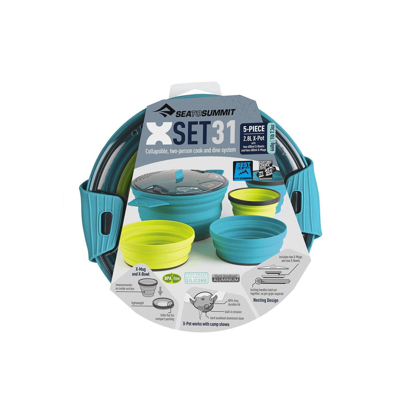 Sea to Summit X-Pot Collapsible Camping Cook Pot, 2.8 Liter, Olive